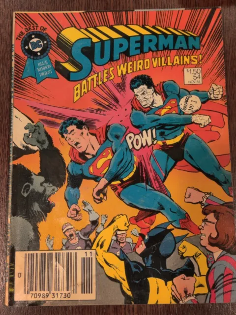DC Comics Blue Ribbon Digest Superman Battles Weird Villains #54 1984