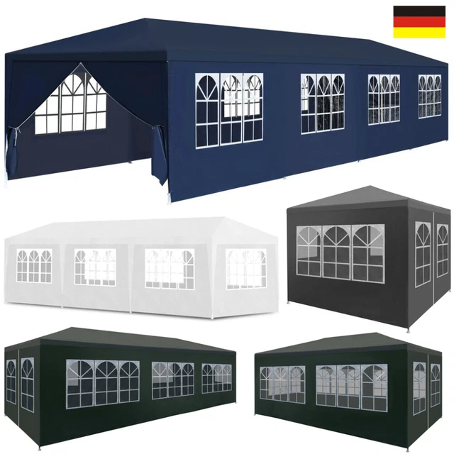 Pavillon Garten Party Camping Fest Event Zelt Bier +Seitenteile 3x3m-3x12m DE