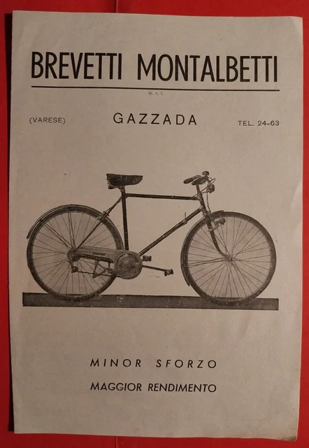 Catalogue Publicitaire Vélo PERLA 1932 - Original - Emilio Bozzi - Italie