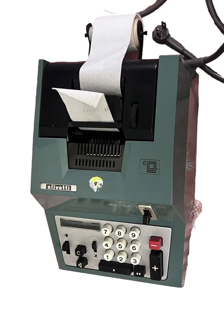 Vintage Olivetti Underwood  Summa Quanta 20 Adding Machine Manual Working