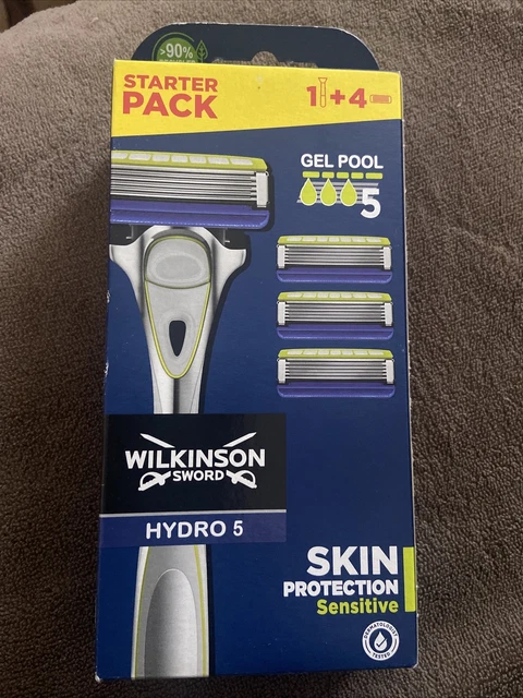 Pack De 4 Recharges De Lames Wilkinson Sword Hydro 5 Sensitive Aloe Vera - Neuf