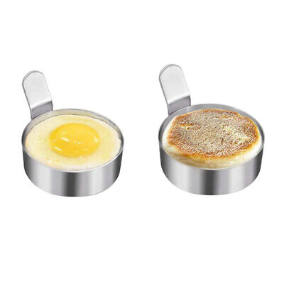 2x molde de huevo espejo torta de panecillos molde redondo panqueque molde ayuda de cocina MD