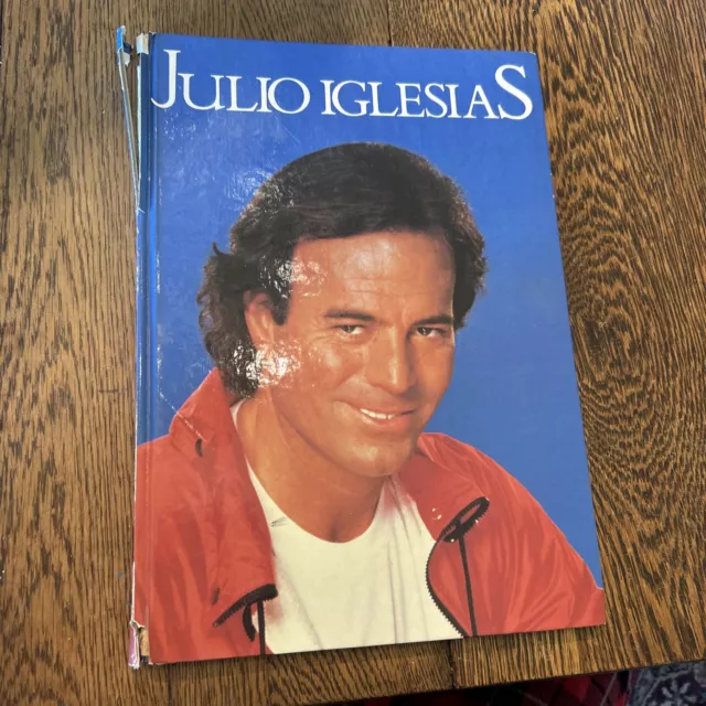 Julio Iglesias Hard Cover Book With 1987 Concert Ticket Stub