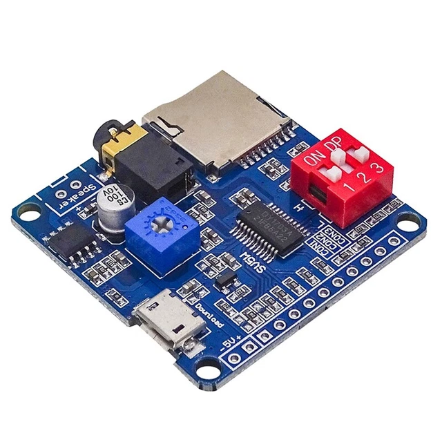 Scheda moduli riproduzione vocale lettore musicale lettore musicale 5W lettore mp3 controllo seriale L1M9
