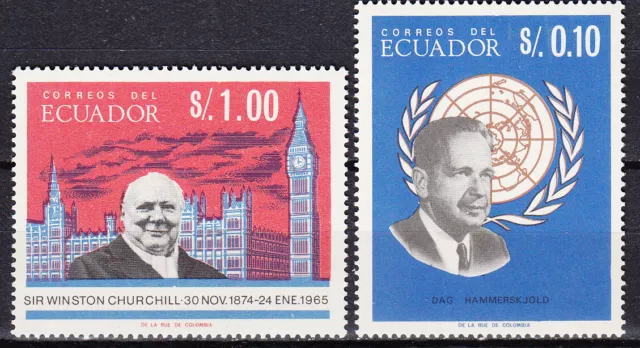 Ecuador Post 1967 Yvert 757/58 MNH Figuren