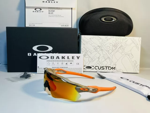 NEW OAKLEY RADAR EV Path Sunglasses Woodland Kings Camo Fire