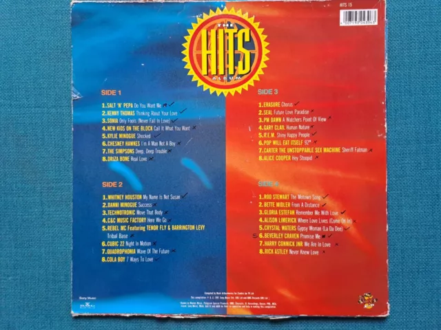 Various - The Hits Album - 2 x LP 12" DOUBLE VINYL ALBUM RECORD - VG 2