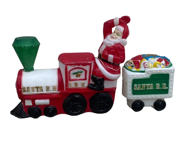 VINTAGE 1972 EMPIRE Santa Claus Christmas Train Blow Mold LOCAL PICK UP