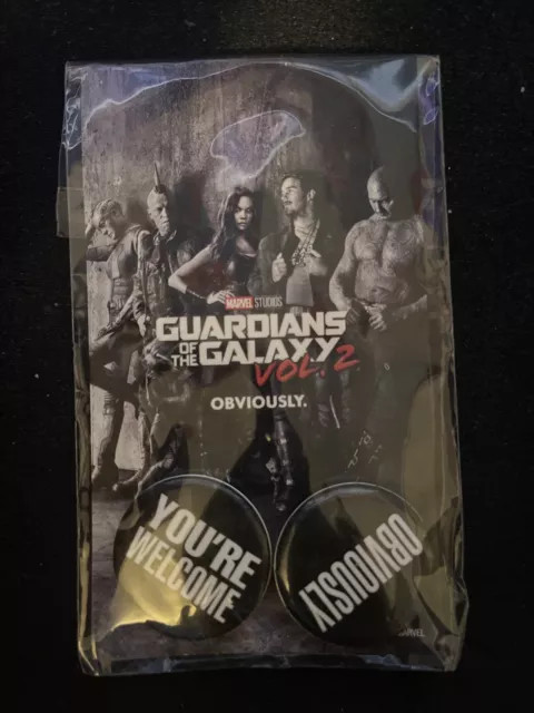 New Unopened GUARDIANS OF THE GALAXY Vol. 2 MARVEL STUDIOS movie PIN set 2017