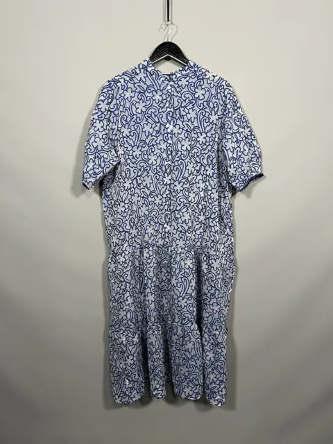 TED BAKER OVERSIZED SHIRT Dress - Size 4 UK14 - Blue - Great Condition - Women’s