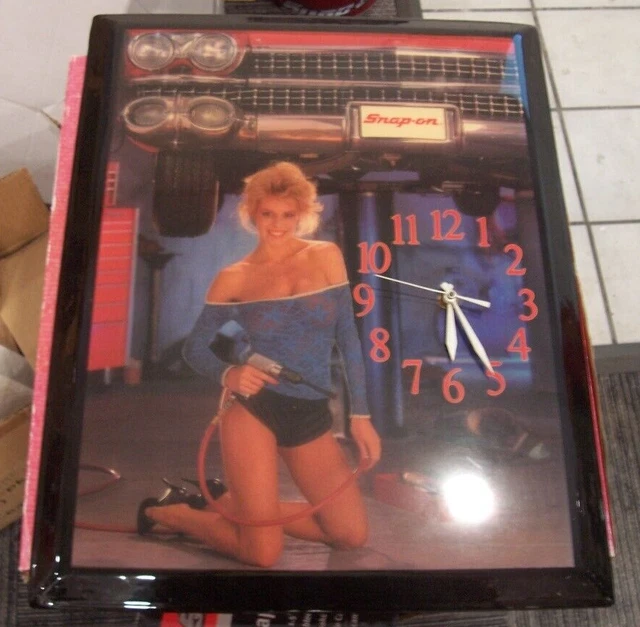 Snap-On Tools Girl Wall Clock! 1959 Cadillac!! New!!