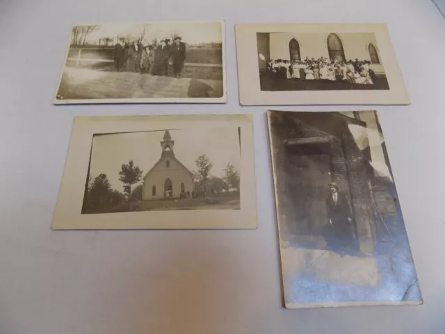 Postcard RPPC Photos Church Vintage Old LOT Collection Greenville Pennsylvania