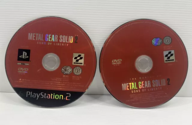 Metal Gear Solid 2 Sons of Liberty Sony Playstation 2 PS2 Game Disc & Bonus Only
