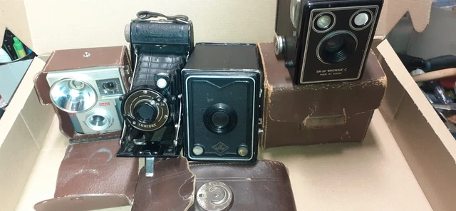 Lot.Appareil PHOTO Anciens Soufflet Boite Photo KODAK.LUMIERE.AGFA.