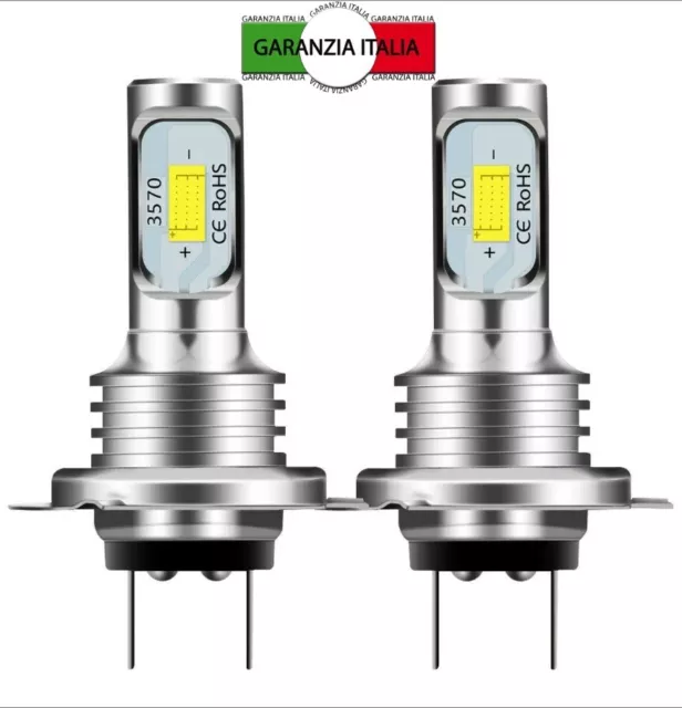 2 Lampadine H7 CANBUS a LED Fari Auto Moto Lampade Luce Bianca 6000K 12V 10KLM V