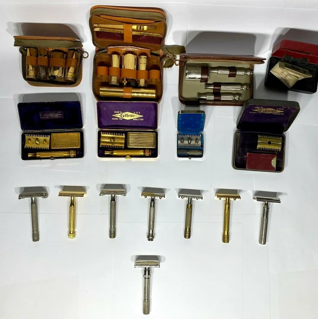 Vintage Gillette Safety Razor Lot (14)