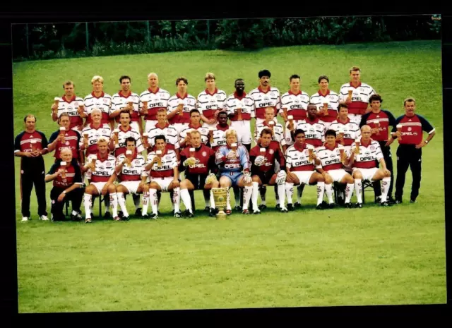 Mannschaft Erdinger Bayern München 98-99 seltenes Foto