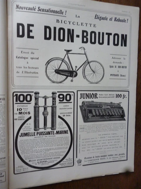 Plaque De Cadre De Vélo Ancienne 'Cycles DE DION BOUTON - LE BLANC' - Pièce Vintage Française