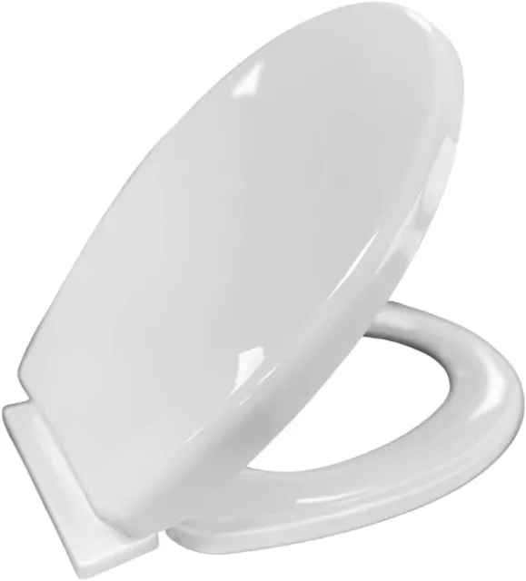 Soft Close Toilettensitz weiß Badezimmer ovale Form WC strapazierfähige Sitze Anti-Slam
