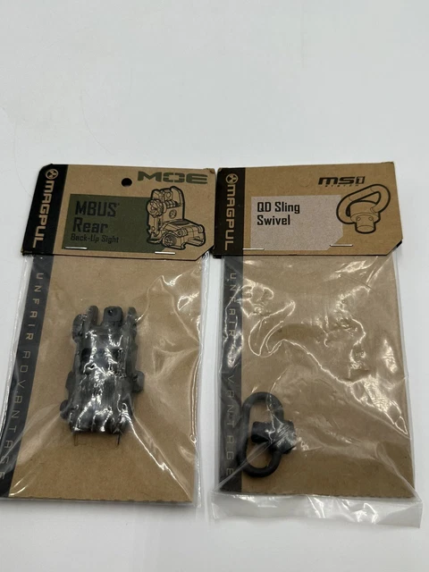 Airsoft MBUS Rear Back-up Sight Brand New w/ QD Sling Swivel - New! 👀