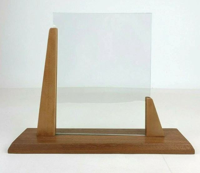 10.5" Handmade Wooden Art Deco Floating Picture Frame With Glass Panes
