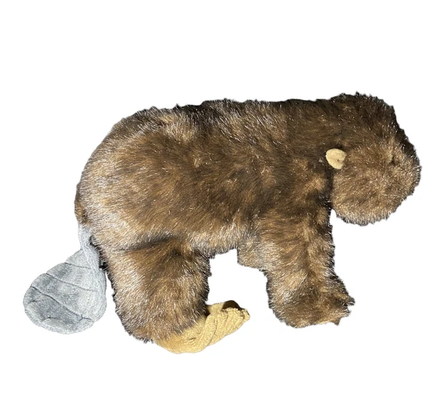 WILD REPUBLIC BEAVER Stuffed Plush 13" Brown Animal Toy £11.10
