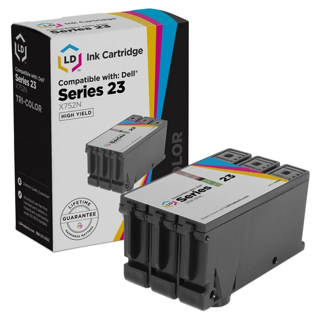 LD X752N T108N 330-5257 Color HY Ink Cartridge for Dell Series 23 V515w Printer