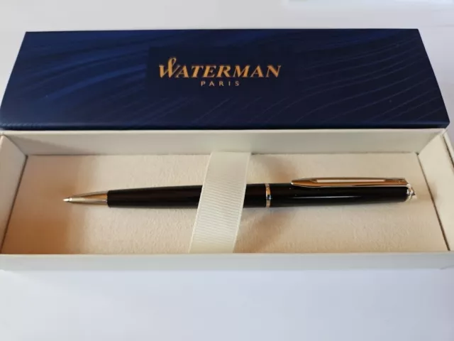 Waterman Hemisphere, Kugelschreiber,  Lackschwarz, In Geschenkbox,  Neu