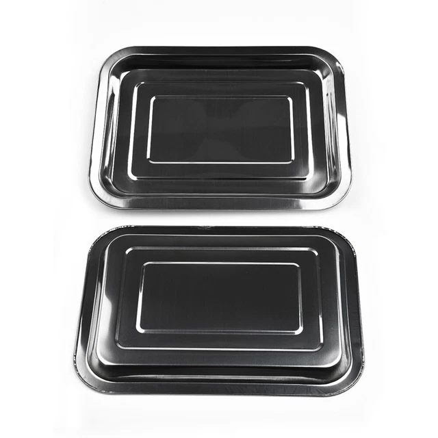 Baking Pan Rectangle Sheet For Toaster Oven Cookie Baking Silver Kitchen