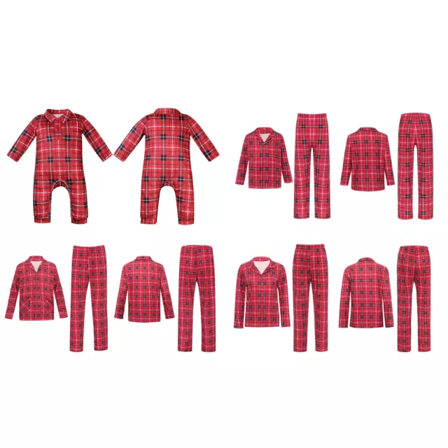 Women Nightwear Homewear Sleepwear Santa Claus Outfits 2 Piece Tops With Pants