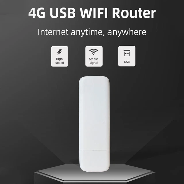 4G LTE USB WiFi Modem With SIM Card Slot 150Mbps High Speed 8 Users ...