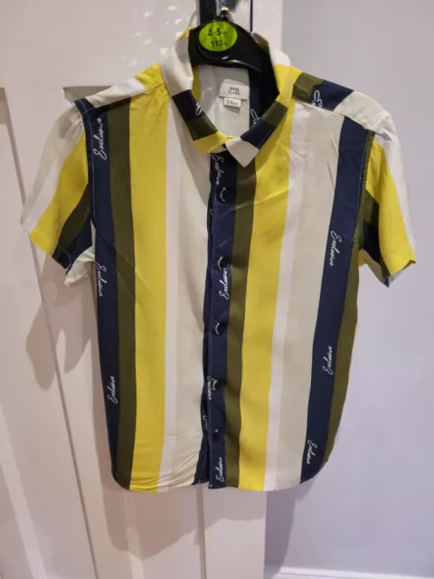 Boys River Island Short Sleeve Shirt Age 7-8