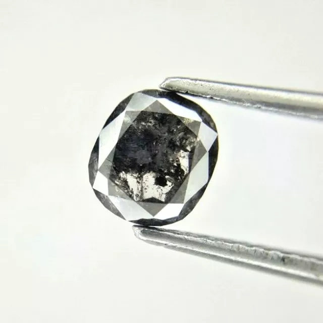 Salt And Pepper Diamond Natural Oval Loose Diamond For Engagement Ring 1.10tcw