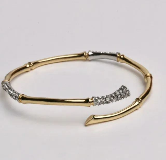 Alexis Bittar Bamboo Crystal Encrusted Bracelet