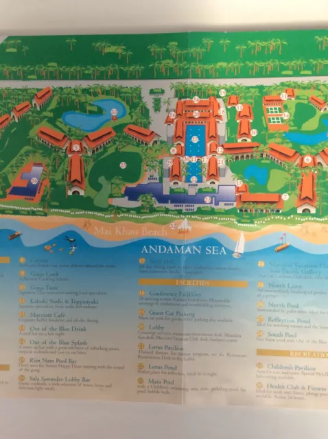 Resort Map - JW Marriott Phuket Resort and Spa - Mai Khao Beach - Andaman Sea
