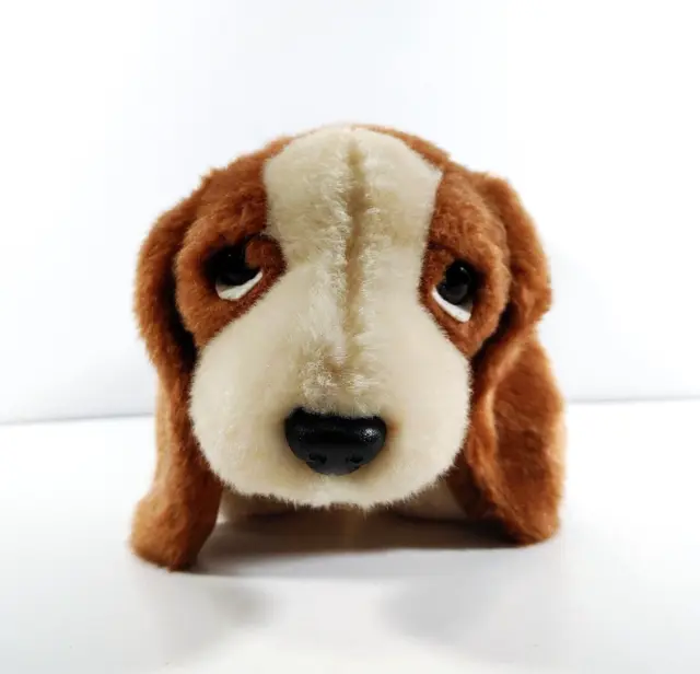 Ty Beanie Buddy "Tracker" Basset Hound Dog Large Plush Toy 1998 12”
