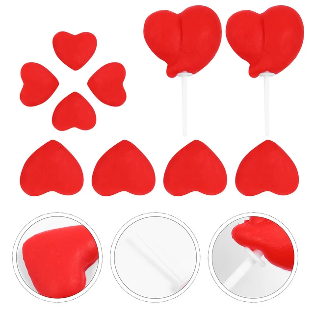 10 piezas de insertos para pasteles de amor elige accesorios para el día de San Valentín