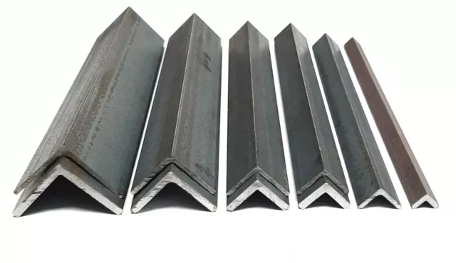 Mild Steel Equal Angle Grade S275 Angle Iron Bar 13mm - 50mm Sizes 100mm -1000mm