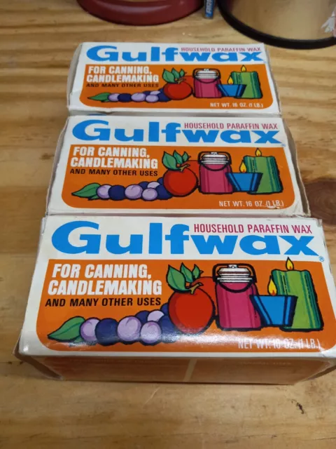 Gulf Wax Household Paraffin Wax for Canning & Candlemaking - 16 oz