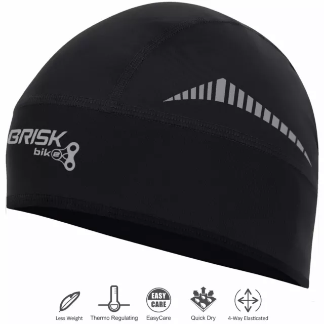 Brise Fahrradkappe eleganter Stil Thermo Schädel Kappen enge Passform winddicht Helm