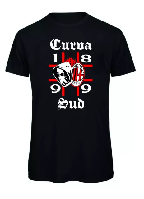 Tshirt  ULTRAS MILAN CURVA SUD 1899 maglia calcio STADIO San Siro