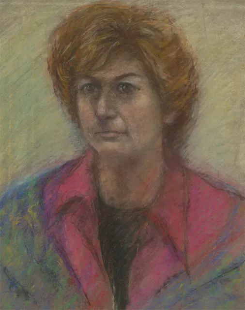 Pastel Contemporáneo - Retrato De Una Mujer