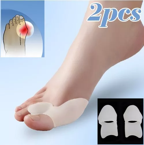 Silicone Gel Bunion Corrector Toe Separator Spreader Pain Relief Hallux ValgusEC