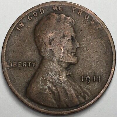 1911 United States Lincoln Wheat Cent Penny - (G/VG) KM#132 - WC11PG