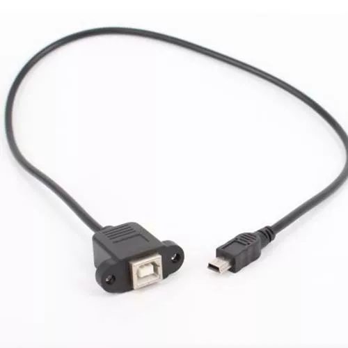 Cavo e S montaggio pannello stampante 0,5 m mini USB 5 pin maschio a USB 2.0 tipo B