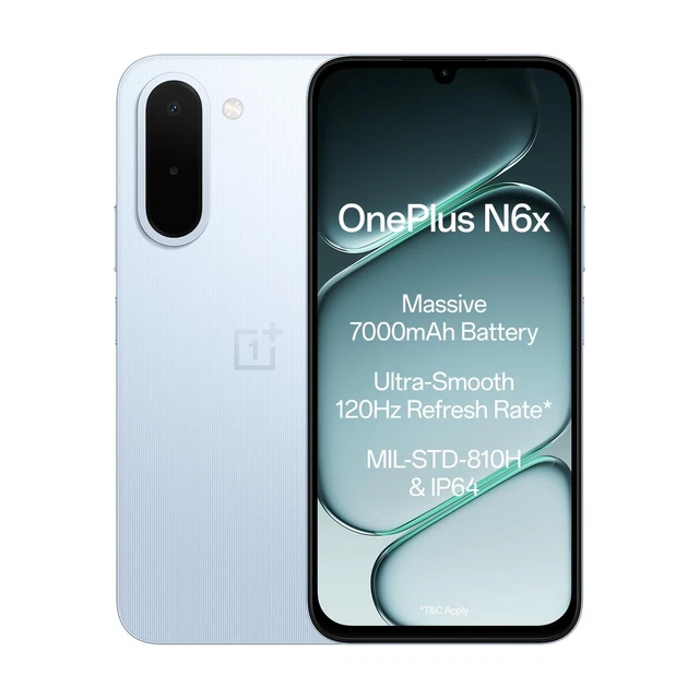 ONEPLUS N6X ( 128GB+4GB RAM Blue ) MediaTek Dimensity 6360 Global