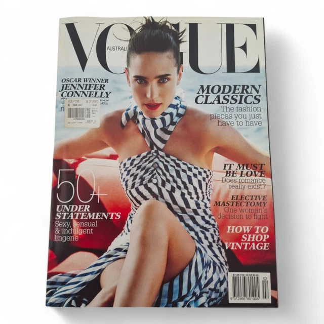 VOGUE AUSTRALIA MAGAZINE February 2008 Jennifer Connelly