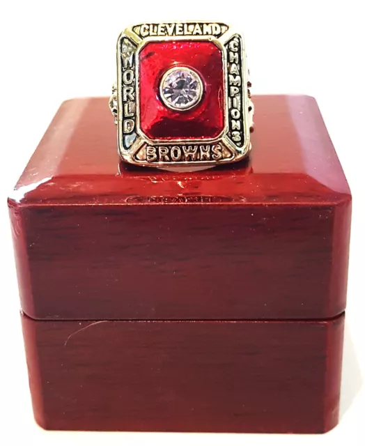 CLEVELAND BROWNS - NFL Superbowl Championship ring 1955 with box