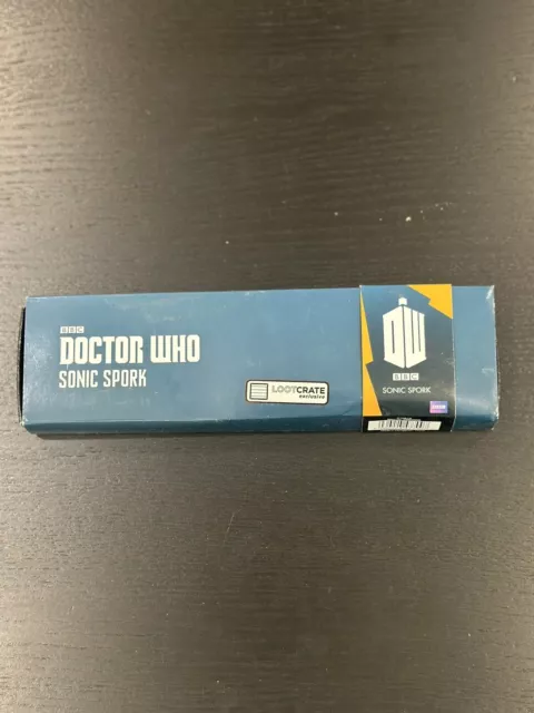 Doctor Who Sonic Spork Loot Crate Exclusive Official BBC Spoon Fork CIB UNUSED