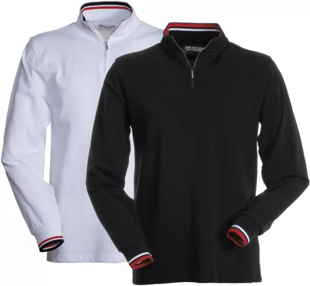 Polo Manica Lunga Zip Corta Payper Prive Maglia In Cotone Uomo